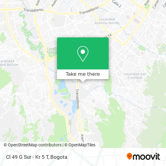 Mapa de Cl 49 G Sur - Kr 5 T