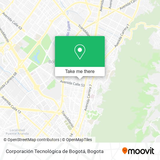 Corporación Tecnológica de Bogotá map