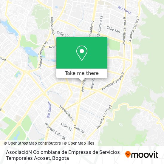 AsociacióN Colombiana de Empresas de Servicios Temporales Acoset map