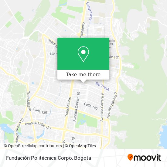 Mapa de Fundación Politécnica Corpo