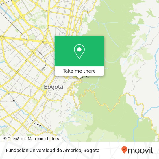 Mapa de Fundación Universidad de América