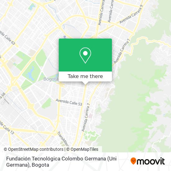 Fundación Tecnológica Colombo Germana (Uni Germana) map