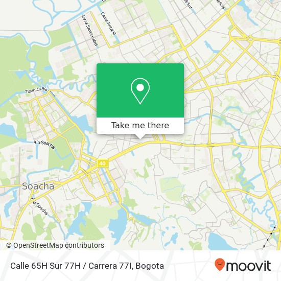 Calle 65H Sur 77H / Carrera 77I map