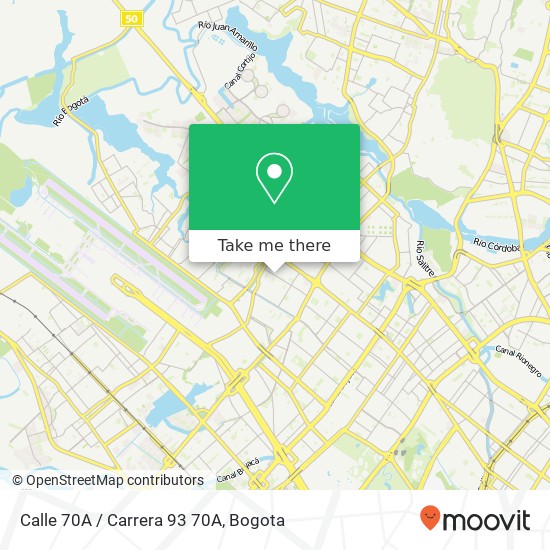 Calle 70A / Carrera 93 70A map