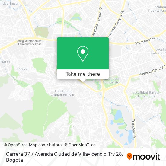Carrera 37 / Avenida Ciudad de Villavicencio Trv 28 map