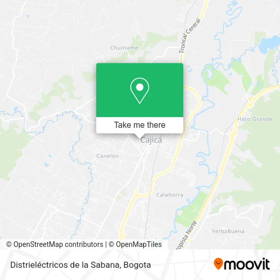 Distrieléctricos de la Sabana map
