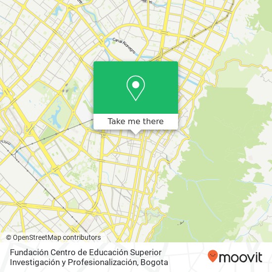 Fundación Centro de Educación Superior Investigación y Profesionalización map