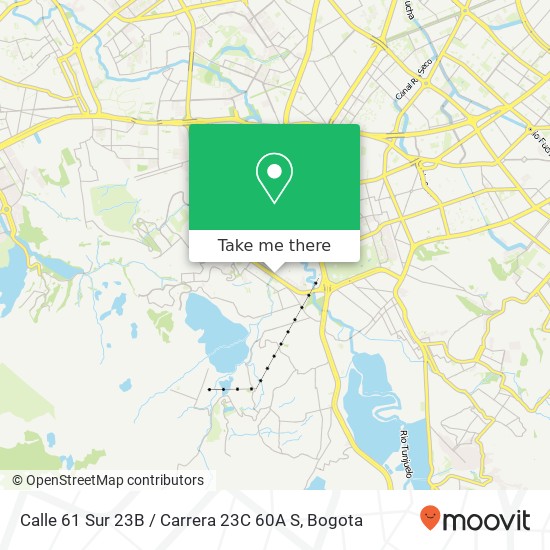Calle 61 Sur 23B / Carrera 23C 60A S map