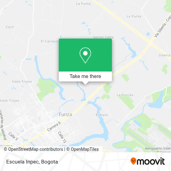 Escuela Inpec map