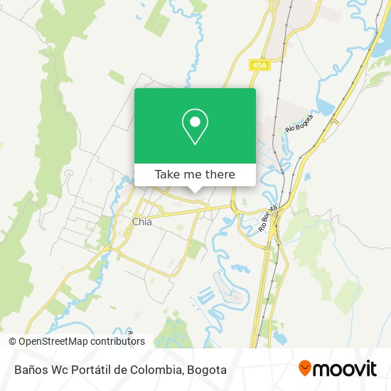 Baños Wc Portátil de Colombia map