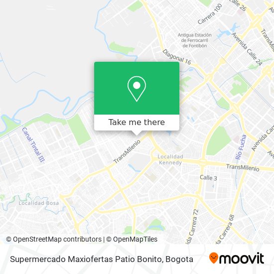 Supermercado Maxiofertas Patio Bonito map