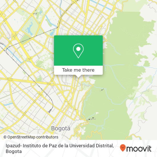Ipazud- Instituto de Paz de la Universidad Distrital map