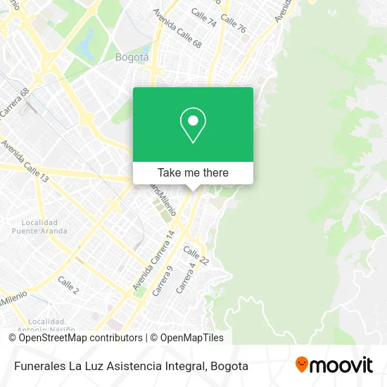 Mapa de Funerales La Luz Asistencia Integral