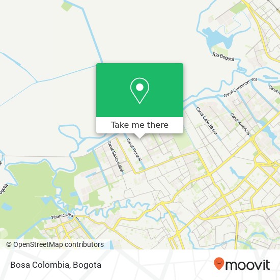 Bosa Colombia map