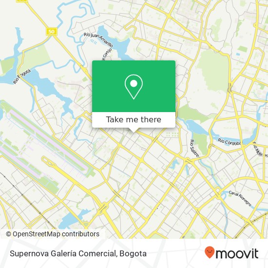Mapa de Supernova Galería Comercial