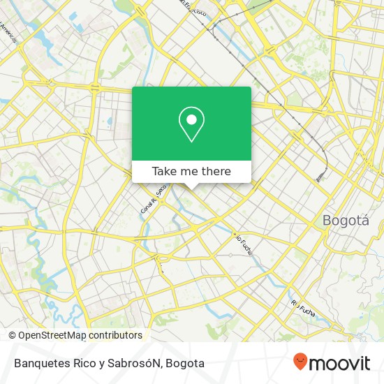 Banquetes Rico y SabrosóN map