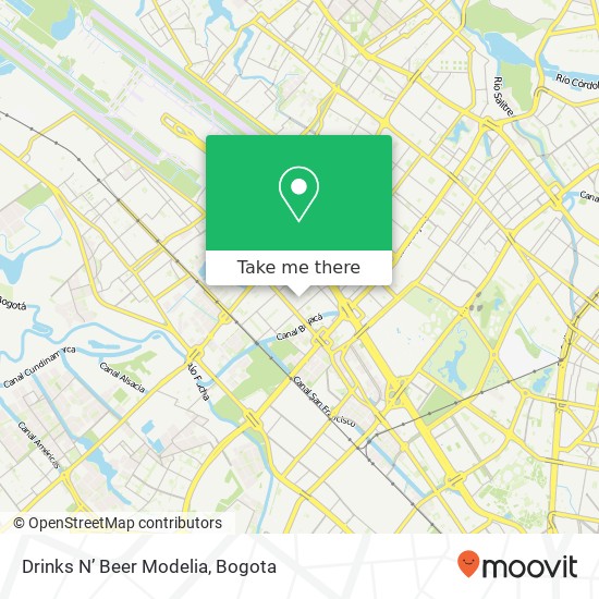 Drinks N’ Beer Modelia map