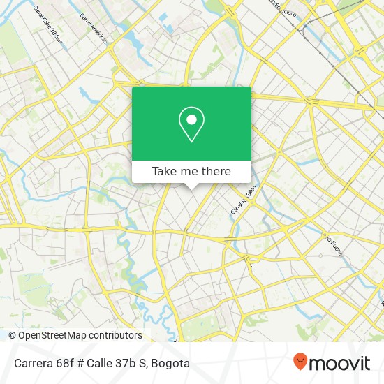 Carrera 68f # Calle 37b S map