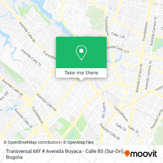 Transversal 68f # Avenida Boyaca - Calle 80 (Sur-Ori) map