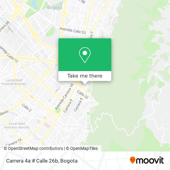 Carrera 4a # Calle 26b map