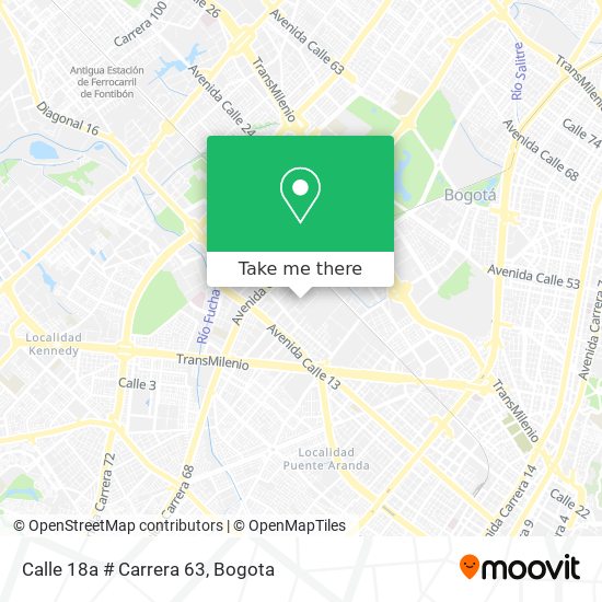 Calle 18a # Carrera 63 map