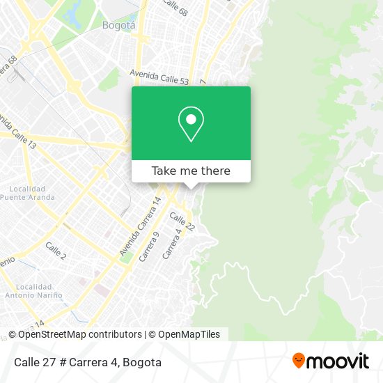 Calle 27 # Carrera 4 map
