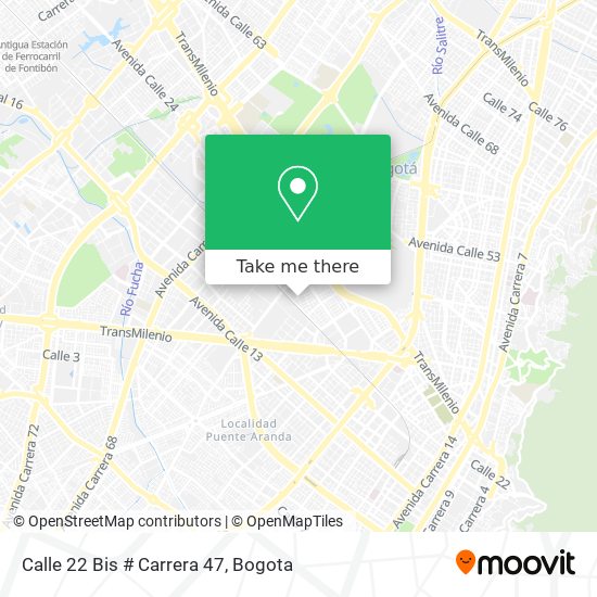 Calle 22 Bis # Carrera 47 map