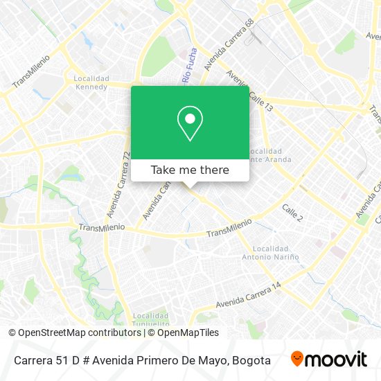 Carrera 51 D # Avenida Primero De Mayo map
