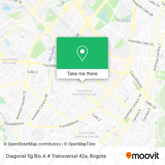 Mapa de Diagonal 5g Bis A # Transversal 42a