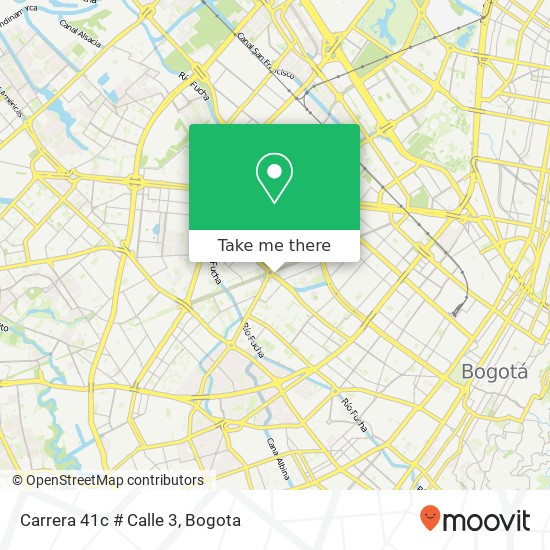 Mapa de Carrera 41c # Calle 3