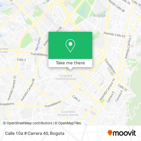 Calle 10a # Carrera 40 map