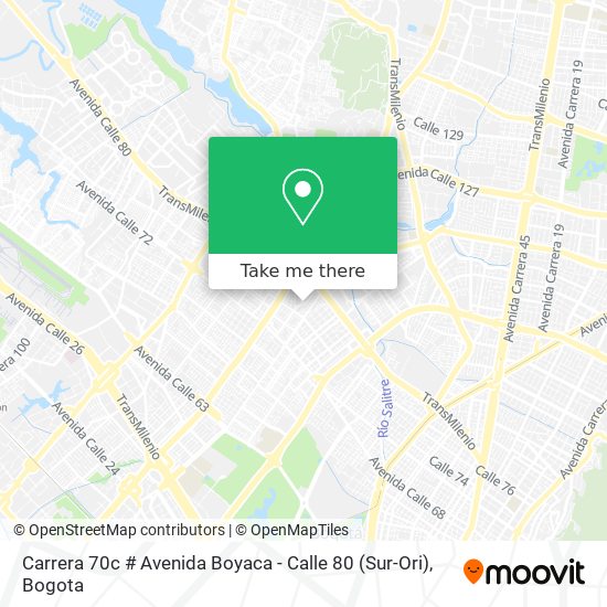 Carrera 70c # Avenida Boyaca - Calle 80 (Sur-Ori) map