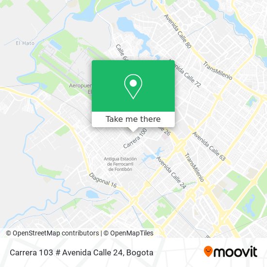 Carrera 103 # Avenida Calle 24 map