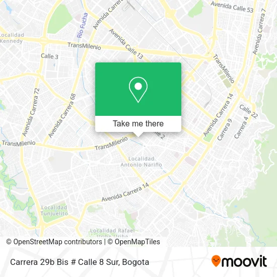 Carrera 29b Bis # Calle 8 Sur map