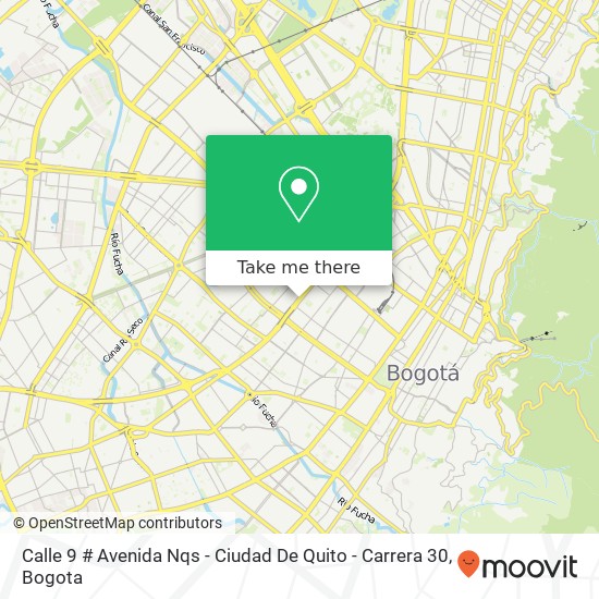 Calle 9 # Avenida Nqs - Ciudad De Quito - Carrera 30 map