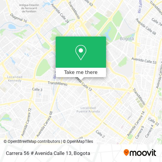 Carrera 56 # Avenida Calle 13 map