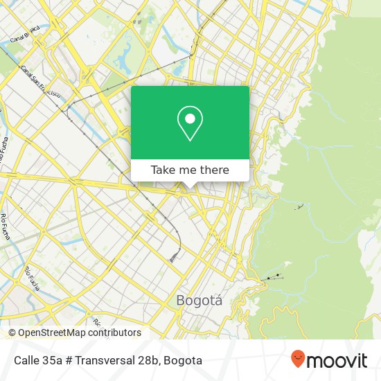 Calle 35a # Transversal 28b map