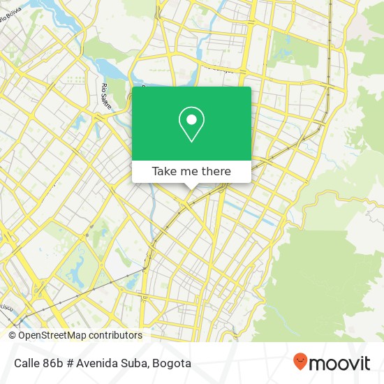 Calle 86b # Avenida Suba map