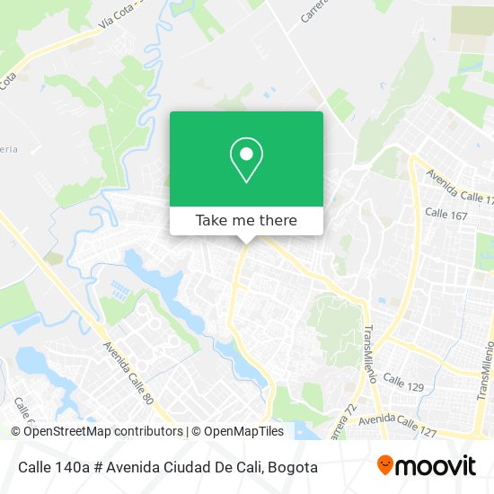 Calle 140a # Avenida Ciudad De Cali map