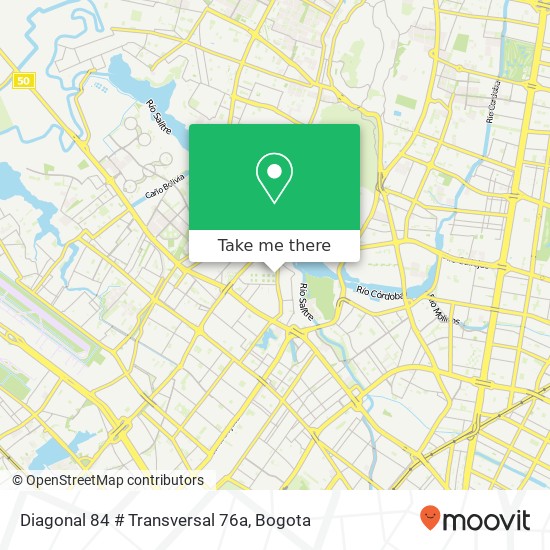 Mapa de Diagonal 84 # Transversal 76a