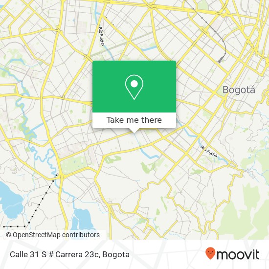 Mapa de Calle 31 S # Carrera 23c
