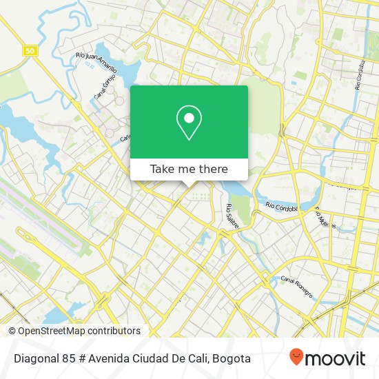 Diagonal 85 # Avenida Ciudad De Cali map