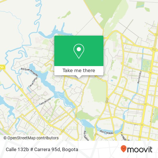 Calle 132b # Carrera 95d map