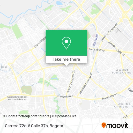 Carrera 72q # Calle 37s map