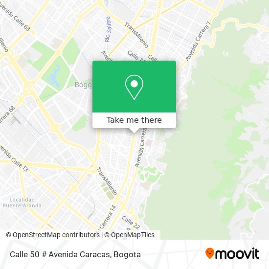 Calle 50 # Avenida Caracas map