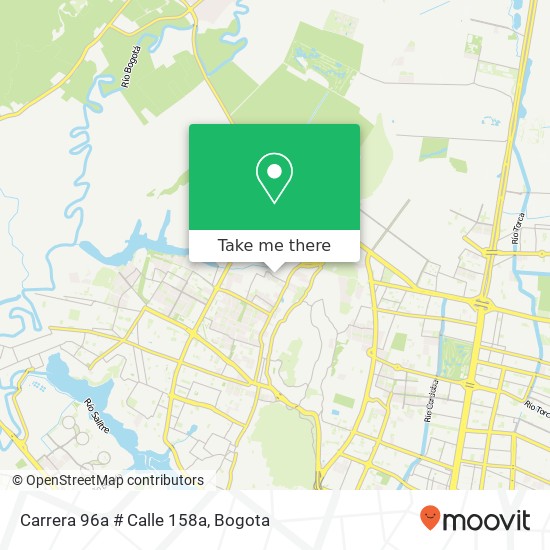 Carrera 96a # Calle 158a map