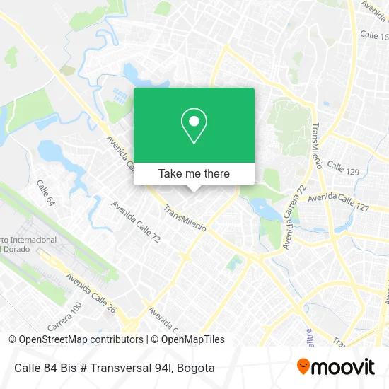 Mapa de Calle 84 Bis # Transversal 94l