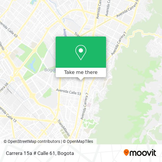 Carrera 15a # Calle 61 map