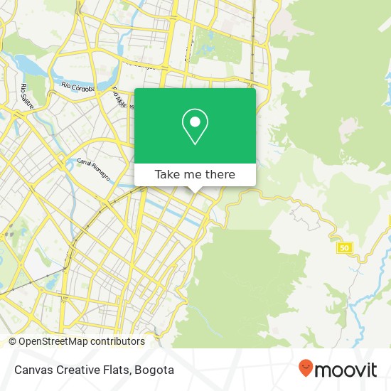 Canvas Creative Flats map