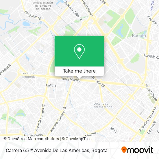 Carrera 65 # Avenida De Las Américas map